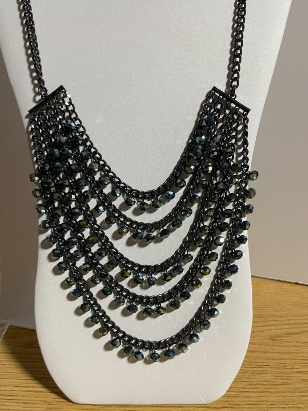 Premier Designs Movers & Shakers Bib Necklace Multi Layered Beaded Statement